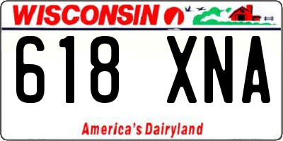 WI license plate 618XNA