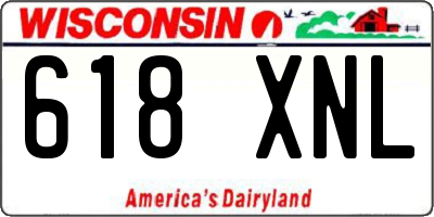 WI license plate 618XNL