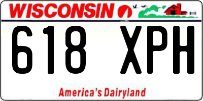 WI license plate 618XPH