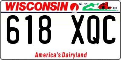 WI license plate 618XQC