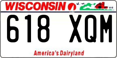 WI license plate 618XQM