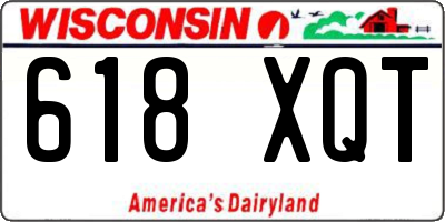WI license plate 618XQT