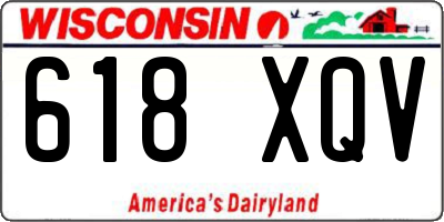 WI license plate 618XQV