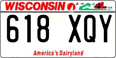 WI license plate 618XQY