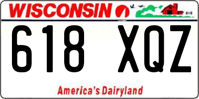 WI license plate 618XQZ
