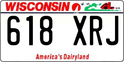 WI license plate 618XRJ