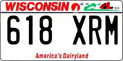 WI license plate 618XRM