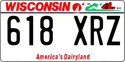 WI license plate 618XRZ