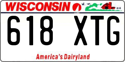 WI license plate 618XTG