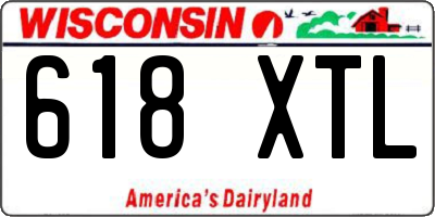 WI license plate 618XTL