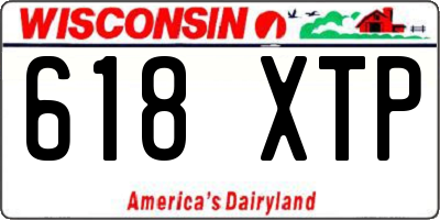 WI license plate 618XTP