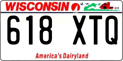 WI license plate 618XTQ