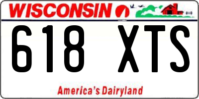 WI license plate 618XTS