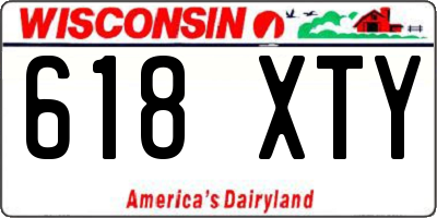 WI license plate 618XTY