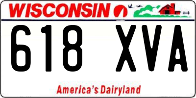 WI license plate 618XVA