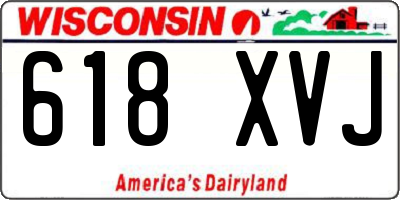 WI license plate 618XVJ