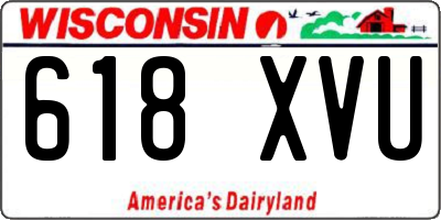 WI license plate 618XVU