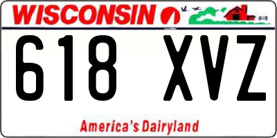 WI license plate 618XVZ