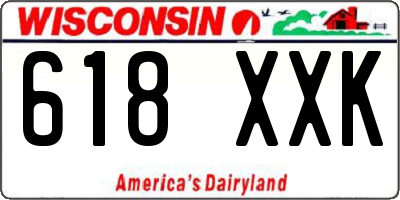 WI license plate 618XXK