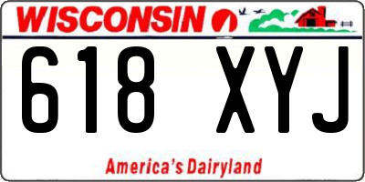 WI license plate 618XYJ