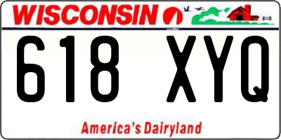 WI license plate 618XYQ