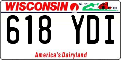 WI license plate 618YDI
