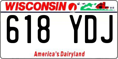 WI license plate 618YDJ