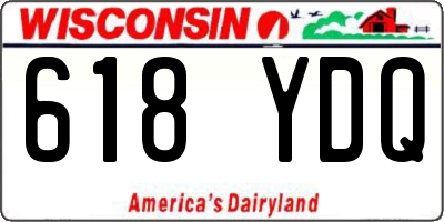 WI license plate 618YDQ