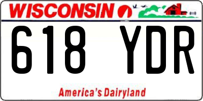 WI license plate 618YDR