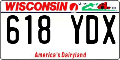 WI license plate 618YDX