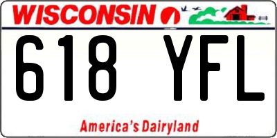 WI license plate 618YFL