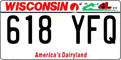 WI license plate 618YFQ
