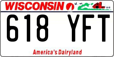 WI license plate 618YFT