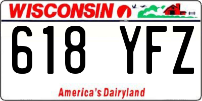 WI license plate 618YFZ