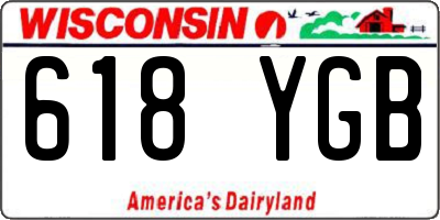 WI license plate 618YGB