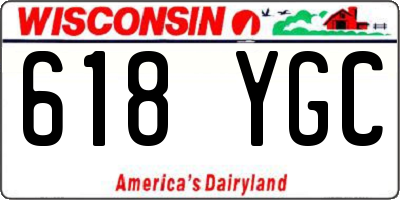 WI license plate 618YGC