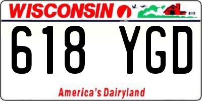 WI license plate 618YGD
