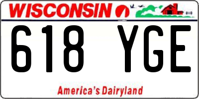 WI license plate 618YGE