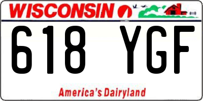 WI license plate 618YGF