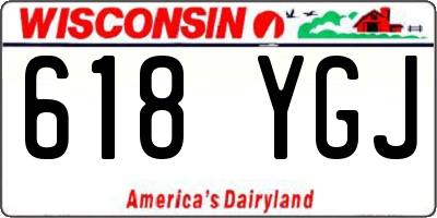 WI license plate 618YGJ