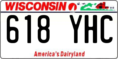 WI license plate 618YHC