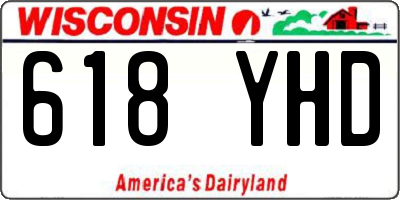 WI license plate 618YHD