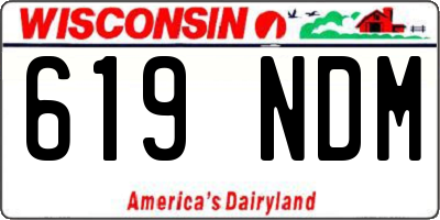 WI license plate 619NDM