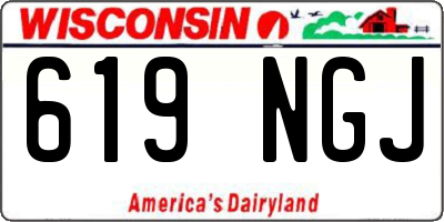 WI license plate 619NGJ