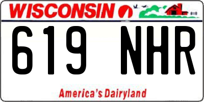 WI license plate 619NHR