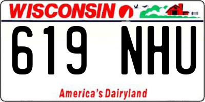 WI license plate 619NHU