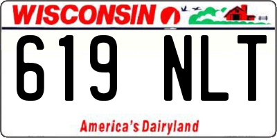 WI license plate 619NLT