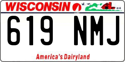 WI license plate 619NMJ