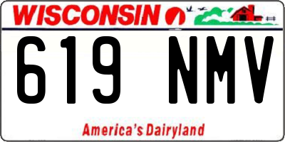 WI license plate 619NMV