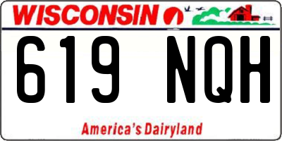 WI license plate 619NQH
